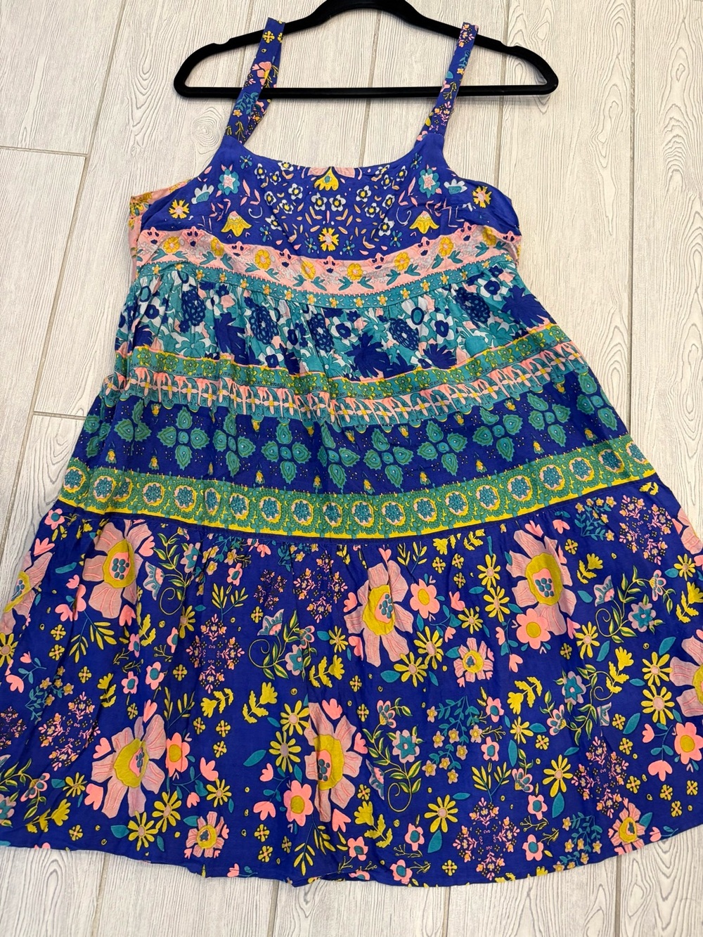 Nat Life Blue Floral Sun Dress